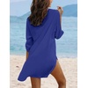 Ekouaer Swimsuit Coverup for Women Bathing Suit Cover Up 2026 Summer Beach Vacation Outfits(Snorkel Blue)