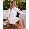 Ekouaer Swimsuit Coverup for Women Bathing Suit Cover Up 2026 Summer Beach Vacation Outfits(White)