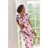 Ekouaer 2 Piece Satin Short Sleeve Pajamas Set Button Down Sleepwear | Soft Pjs Set Classic Loungewear for Wedding, Party, Home, Daily Wear, Date Nights(Holiday Coconut Trees)