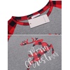 Ekouaer Christmas Pajamas for Women Cute Print Long Sleeve Pj Lounge Set | Soft Womens Christmas Pjs,Joggers Long Pants Sleepwear,2 Piece loungewear for Xmas,Holiday,Fall and Winter(Pattern5_red Plaid Fawn)