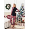 Ekouaer Christmas Pajamas for Women Cute Print Long Sleeve Pj Lounge Set | Soft Womens Christmas Pjs,Joggers Long Pants Sleepwear,2 Piece loungewear for Xmas,Holiday,Fall and Winter(Pat11_red Ho)