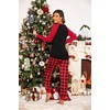 Ekouaer Christmas Pajamas for Women Cute Print Long Sleeve Pj Lounge Set | Soft Womens Christmas Pjs,Joggers Long Pants Sleepwear,2 Piece loungewear for Xmas,Holiday,Fall and Winter(A-pattern1_plaid)