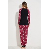 Ekouaer Christmas Pajamas for Women Cute Print Long Sleeve Pj Lounge Set | Soft Womens Christmas Pjs,Joggers Long Pants Sleepwear,2 Piece loungewear for Xmas,Holiday,Fall and Winter(Pat8_red Plaid Snowflake)