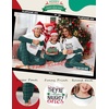 Ekouaer Family Christmas Pajamas Matching Sets Soft Long Sleeve for Womens Mens Kids Pjs Family Sleepwear Holiday Lounge Sets(Green Letter)