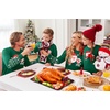 Ekouaer Family Christmas Pajamas Matching Sets Soft Long Sleeve for Womens Mens Kids Pjs Family Sleepwear Holiday Lounge Sets(Green- White Santa)