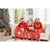 Ekouaer Family Christmas Pajamas Matching Sets Soft Long Sleeve for Womens Mens Kids Pjs Family Sleepwear Holiday Lounge Sets(Red- Elk Head)