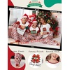 Ekouaer Family Christmas Pajamas Matching Sets Soft Long Sleeve for Womens Mens Kids Pjs Family Sleepwear Holiday Lounge Sets(Red Striped)