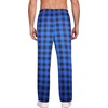 Ekouaer Men’s Pajama Pants Plaid Lounge Pants Soft Pj Bottoms with Pockets | Mens Plaid Pajama Pants,Mens Pj Pants with Pockets & Drawstring,Long Lounge Pants,Christmas Pj Bottoms,Unisex Pajama Bottoms(Blue and Black Plaid)