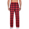 Ekouaer Men’s Pajama Pants Plaid Lounge Pants Soft Pj Bottoms with Pockets | Mens Plaid Pajama Pants,Mens Pj Pants with Pockets & Drawstring,Long Lounge Pants,Christmas Pj Bottoms,Unisex Pajama Bottoms(Red and Black Plaid)