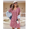 Ekouaer Nightgowns for Women 2 Pack Night Gowns Button Down Sleep Shirts | Soft Fabric,2 Pack Night Shirts,Short Sleeve Pajama Dress,Labor and Delivery Gown,Perfect for Sleep,Postpartum,Nursing(Black/Pink White Leopard)