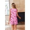 Ekouaer Women Sleeveless Pajama Set Summer Tank Top Pjs 2 Piece Lounge Set | Side Pockets, Cami Tank, Daily Loungewear, Floral Print, Travel Sleepwear, Ideal for Birthday Gift(Lip Print Heart)