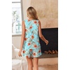 Ekouaer Women Sleeveless Pajama Set Summer Tank Top Pjs 2 Piece Lounge Set | Side Pockets, Cami Tank, Daily Loungewear, Floral Print, Travel Sleepwear, Ideal for Birthday Gift(Plants and Flowers/Blue/Red)