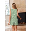 Ekouaer Women Sleeveless Pajama Set Summer Tank Top Pjs 2 Piece Lounge Set | Side Pockets, Cami Tank, Daily Loungewear, Floral Print, Travel Sleepwear, Ideal for Birthday Gift(Small Floral Print/Green)