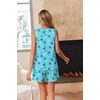 Ekouaer Women Sleeveless Pajama Set Summer Tank Top Pjs 2 Piece Lounge Set | Side Pockets, Cami Tank, Daily Loungewear, Floral Print, Travel Sleepwear, Ideal for Birthday Gift(Coconut Tree Blue/Green)