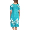 Ekouaer Women’s House Dress with Pockets | Nightgowns for Women Short Sleeve Moo Moos Floral Night Gown for Old Lady, Elderly, Grandma, on Mother’s Day, Home, Garden(Green White Floral)