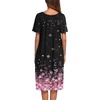 Ekouaer Women’s House Dress with Pockets | Nightgowns for Women Short Sleeve Moo Moos Floral Night Gown for Old Lady, Elderly, Grandma, on Mother’s Day, Home, Garden(Cherry Blossoms)