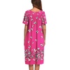 Ekouaer Women’s House Dress with Pockets | Nightgowns for Women Short Sleeve Moo Moos Floral Night Gown for Old Lady, Elderly, Grandma, on Mother’s Day, Home, Garden(Rose Red Butterfly)