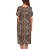 Ekouaer Women’s House Dress with Pockets | Nightgowns for Women Short Sleeve Moo Moos Floral Night Gown for Old Lady, Elderly, Grandma, on Mother’s Day, Home, Garden(Floral Multicolor)