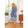 Ekouaer Women’s House Dress with Pockets | Nightgowns for Women Short Sleeve Moo Moos Floral Night Gown for Old Lady, Elderly, Grandma, on Mother’s Day, Home, Garden(White Boho)