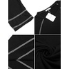 Ekouaer Women’s Long Sleeve Nightgown Full Length Nightshirt with Pockets | warm ankle length sleep dress, winter sleepwear, loose nightgown, lounging dress, vacation maxi long dress, maternity gown(A-black)