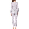 Ekouaer Womens Pajamas Sets Long Sleeve Tops with Jogger Pants | Two-Piece Plaid Sleepwear, Soft Pjs, Fall Lounge Set, Casual Outfits with Pockets, Round Neck(Light Grey Pink Star)