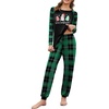 Ekouaer Christmas Pajamas for Women Cute Print Long Sleeve Pj Lounge Set | Soft Womens Christmas Pjs,Joggers Long Pants Sleepwear,2 Piece loungewear for Xmas,Holiday,Fall and Winter(Pat14_tree)