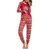 Ekouaer Christmas Pajamas for Women Cute Print Long Sleeve Pj Lounge Set | Soft Womens Christmas Pjs,Joggers Long Pants Sleepwear,2 Piece loungewear for Xmas,Holiday,Fall and Winter(Pat10_christmas Tree3)