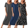 Black Floral/Grey/Blue