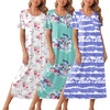Tie Dye Blue/White Floral/Green Flower