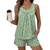 Small Floral Print/Green
