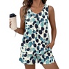 Watercolor Polka Dots/Blue