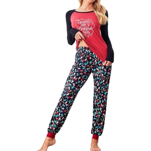 Ekouaer Christmas Pajamas for Women Cute Print Long Sleeve Pj Lounge Set | Soft Womens Christmas Pjs,Joggers Long Pants Sleepwear,2 Piece loungewear for Xmas,Holiday,Fall and Winter(Pat12_christmas Lights)
