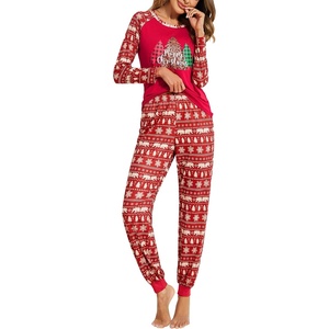 Ekouaer Christmas Pajamas for Women Cute Print Long Sleeve Pj Lounge Set | Soft Womens Christmas Pjs,Joggers Long Pants Sleepwear,2 Piece loungewear for Xmas,Holiday,Fall and Winter(Pat10_christmas Tree3)
