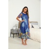 Ekouaer Women’s House Dress with Pockets Long Nightgowns for Women House Dress Pleated Front Moo Moos for Women(Blue Mandala)