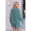Ekouaer Women’s Lounge Sets Pajamas 2026 Fall Long Sleeve Top&Shorts XS-XXL | Matching 2 Piece Sets,Fall outfits,Loungewear for Travel,Vacation,Airport,Home,Daily Wear,Shorts with Pockets(Sage Greeen)