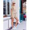 Ekouaer Rompers for Women Ribbed Knit Short Jumpsuit 2026 Summer Casual Vacation Outfits(Light Khaki)