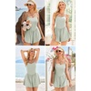 Ekouaer Womens Summer Sleeveless Workout Rompers Athletic Jumpsuit Shorts | Double Lined Shorts One Piece, Summer Wear, Slim Fit, Fashion Gym Yoga Clothes(Light Green)