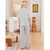 Ekouaer 2 Pack Womens Pajamas Sets Short Sleeve Long Pants Pjs Lounge Set | Comfy Soft Crew Neck Sleepwear with Pockets,Casual Printed Matching Sets for Daily Wear,Gifts,Mom,Friend,Maternity(Lotus Pink/Light Grey)