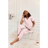 Ekouaer 2 Piece Womens Pajamas Set Short Sleeve Pjs Print Pants Lounge Set | Cute Ladies Pajamas for Women Set,Wide Leg Pants Summer Pjs with Pockets,Loose Fit Vacation Matching Sets Gifts for Women(White Flower)