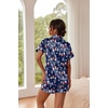 Ekouaer Pajamas for Women Set Silk Satin Pjs 2 Piece Button Down Sleepwear | Classic Notch Collar Pjs,Soft Casual Sleepwear,Loungewear Top and Shorts for Bridal Gifts,Daily Wear,Party,Vacation(Christmas Snowman)