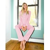 Ekouaer Womens Pajama Sets Button Down Long Sleeve & Pants loungewear(Pink)