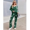 Ekouaer Womens Pajama Sets Fuzzy Fleece Sleepwear Long Sleeve Pjs | Fall Outfits,Sweater Nightwear,V Neck,Pants,2 Piece Matching Set,Ideal for Home Relaxation,Party,Cozy Loungewear(Christmas Hat)