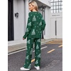 Ekouaer Womens Pajama Sets Fuzzy Fleece Sleepwear Long Sleeve Pjs | Fall Outfits,Sweater Nightwear,V Neck,Pants,2 Piece Matching Set,Ideal for Home Relaxation,Party,Cozy Loungewear(Christmas Hat)