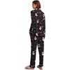 Ekouaer Women’s Pajamas Long Sleeve Loungewear Casual Button Down Pjs | Soft Sleepwear,Notch Collar,Elastic Waist Pants with Side Pockets,Adjustable Drawstring,Pajama Party,Maternity,Postpartum(Christmas Pattern2)