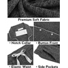 Ekouaer Women’s Pajamas Long Sleeve Loungewear Casual Button Down Pjs | Soft Sleepwear,Notch Collar,Elastic Waist Pants with Side Pockets,Adjustable Drawstring,Pajama Party,Maternity,Postpartum(Flower Grey)