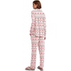 Ekouaer Women’s Pajamas Long Sleeve Loungewear Casual Button Down Pjs | Soft Sleepwear,Notch Collar,Elastic Waist Pants with Side Pockets,Adjustable Drawstring,Pajama Party,Maternity,Postpartum(Christmas Reindeer)