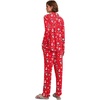 Ekouaer Women’s Pajamas Long Sleeve Loungewear Casual Button Down Pjs | Soft Sleepwear,Notch Collar,Elastic Waist Pants with Side Pockets,Adjustable Drawstring,Pajama Party,Maternity,Postpartum(Christmas Snowman)
