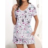 Ekouaer Women’s Pajamas Sets Short Sleeve Pjs Two Piece Sleepwear Casual Lounge Sets With Pockets(Dog)