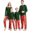 Ekouaer Family Matching Pajamas Christmas Sleepwear Long Sleeve Sleep Pjs | Matching PJs with Classic Scoop Neck, Soft Family Loungewear Set with Plaid Pants, Christmas Holiday for Casual Daily Wear