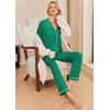 Ekouaer Pajamas Womens Long Sleeve Sleepwear Button Down Loungewear Pjs Set | Comfy Soft,Classic Notch Collar,2 Piece Matching Set for Postpartum,Maternity,Bridal,Travel,Daily,Gift(Green)
